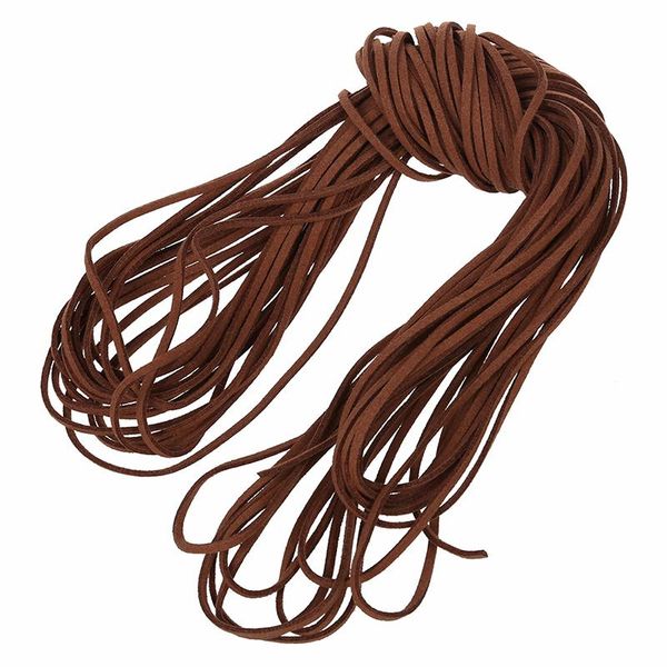 

yarn 16.65 - 18.655 m 2 mm brown leather strap thong flat diy, Black;white