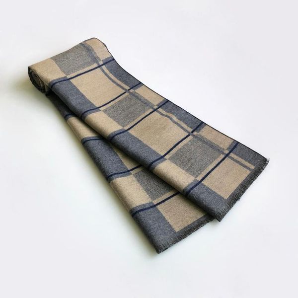 

men's winter scarf, Blue;gray