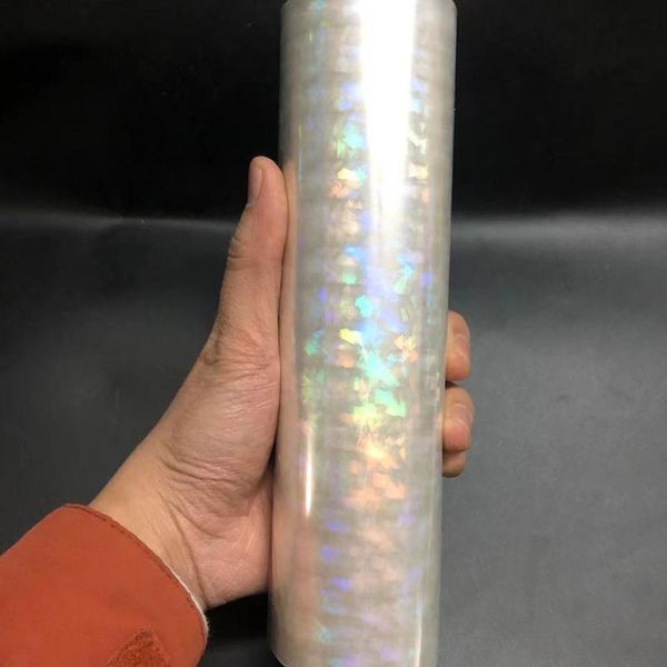 

120m holographic transparent stamping foil paper rolls for laminator heat transfer laser printer card craft paper 2 qylstc