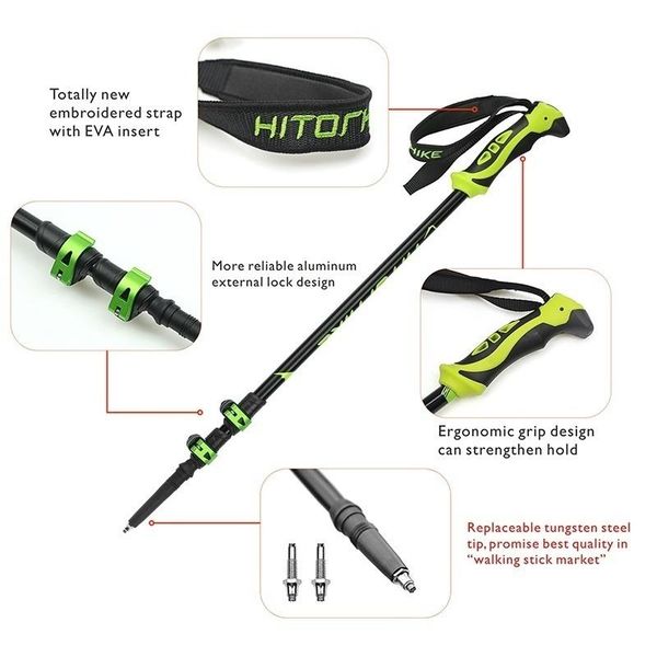 

nordic trekking poles house sticks camping hiking ultralight регулируемые палочки телескопические alpenstock алюминиевая стрельба ходьба bby