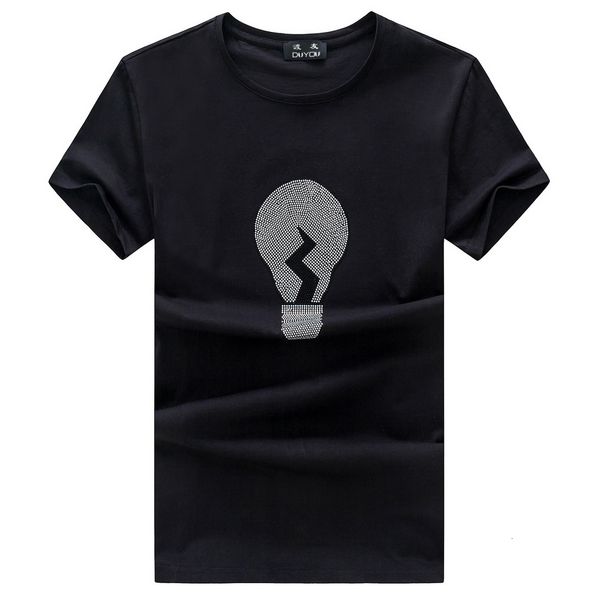 

nwt men's crew neck bulb graphic designer mma muscle t-shirt men clothing fashion printed male shirt b6u0, White;black
