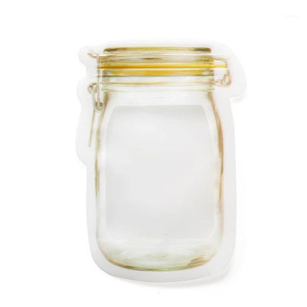 

12xmason jar zipper bag airtight reusable snack bags saver storage bag new~1