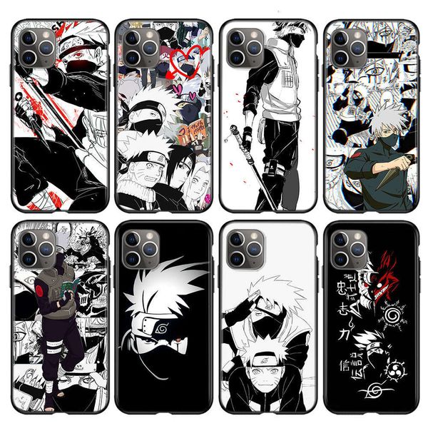 

1dwnaruto kakashi hatake silicone cover def 12 mini 11 pro xs max xr 8x8 7 6s 6 plus 5s case