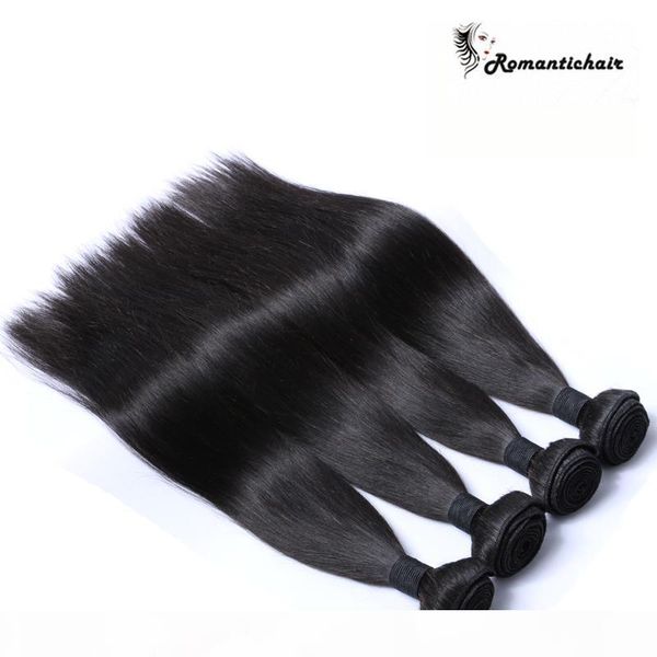 

9a virgin brazilian hair hair hair wefts перуанский малайзийский индийский камбоджийский монгольский прямые бразильские пакеты волос высшива, Black