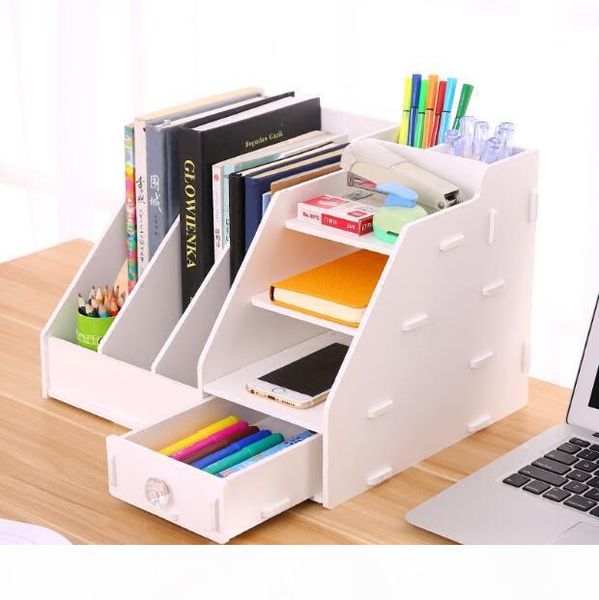 

творческий diy home desktop ящика хранения box office supplies file magazine отделочные полки