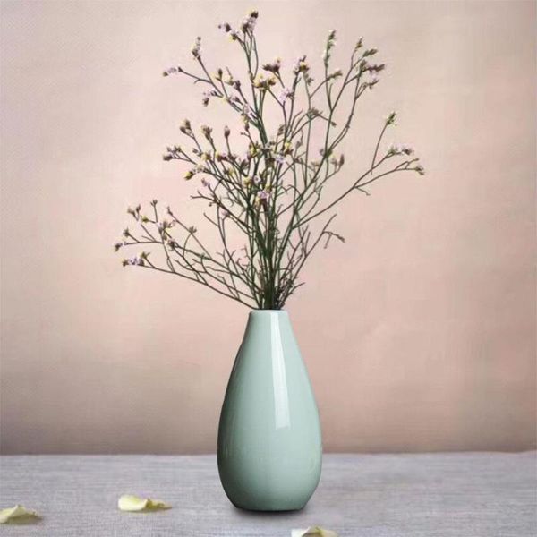 

mini vase pottery flower pot smooth ceramic plant office home decoration