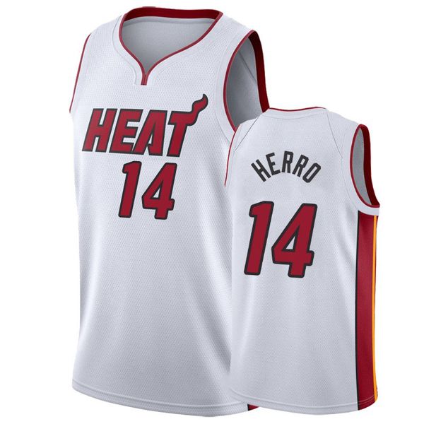 

2021 new basketball jersey 14 herrd color black white pink size s-xxl, Black;red