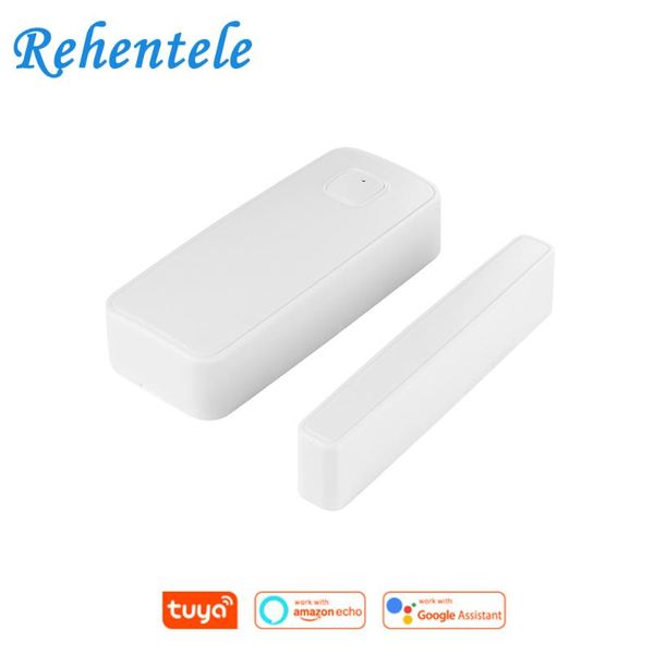 

smart home sensor tuya life alexa google assistant wireless wifi window door contact battery powered