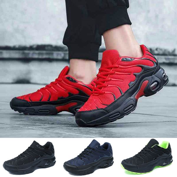 

luxurys designers shoes newbeads shoes men running sneakers winter sports lace-up casual air cushion mesh breathable shoes larg, Black