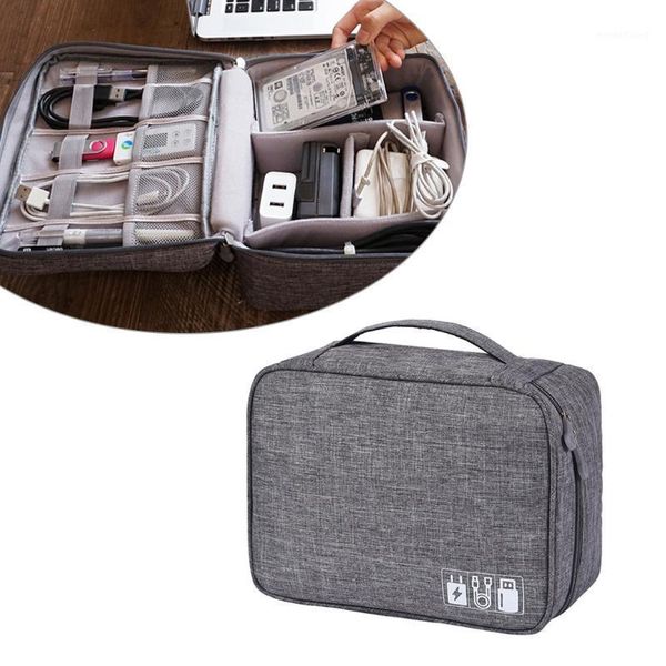 

travel storage bag kit data cable u disk power bank electronic accessories digital gadget devices organizer containers