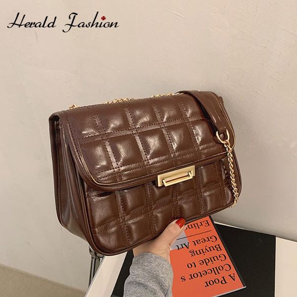 

women pu leather shoulder messenger bag fashion female lattice crossbody bag luxury designer high capacity handbag tote bags
