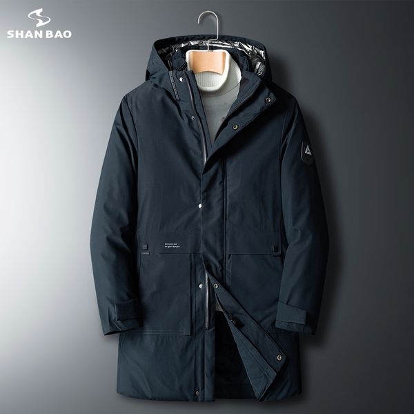 

winter new thick warm men's long hooded cotton coat jacket brand clothing loose parka big size 5xl 6xl 7xl 8xl 201214, Black