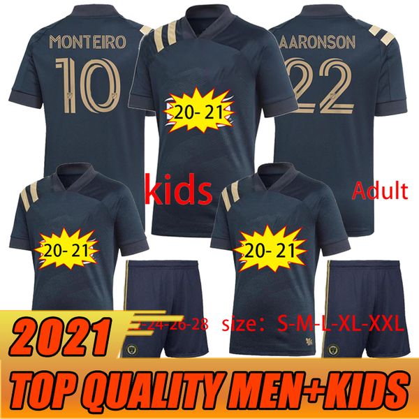 

2020 mls philadelphia union soccer jersey monteiro bedoya quality soccer uniforms men enfants kids kits philadelphia union football shirt, Black;yellow