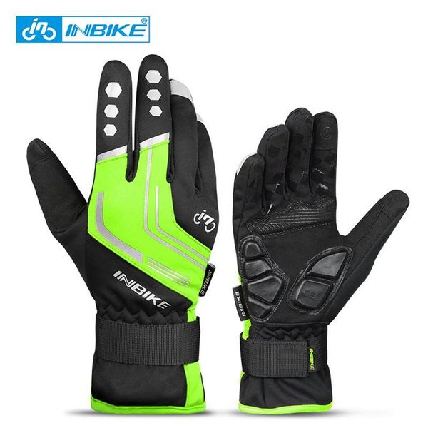 

inbike winter cycling goloves men's motorcycle gloves outdoor sport bicycle sport gloves ski running climbing mtb bike gloves bbyfgb, Black