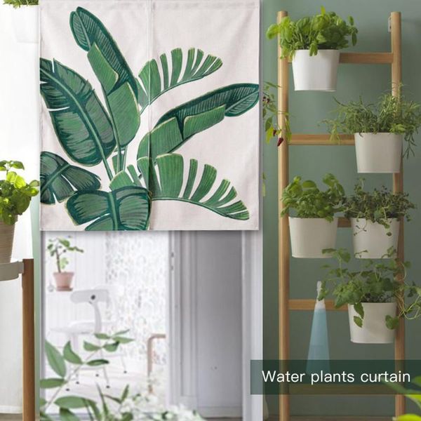 

curtain & drapes green plants leaf door linen tapestry children study bedroom home decor kitchen