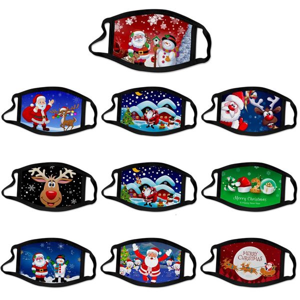 

mouth party kids santa design anti face dust cover washable masks claus reusable dhe1028 vvado
