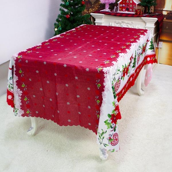 

new year tablecloth kitchen home dining table christmas party table cover happy new year christmas supplies fashion1