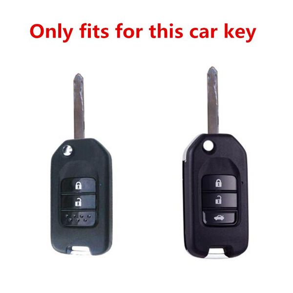 

silicone car key case for honda civic accord odyssey euro crider jade 2014 2016 carbon fiber pattern car key holders h wmtxue