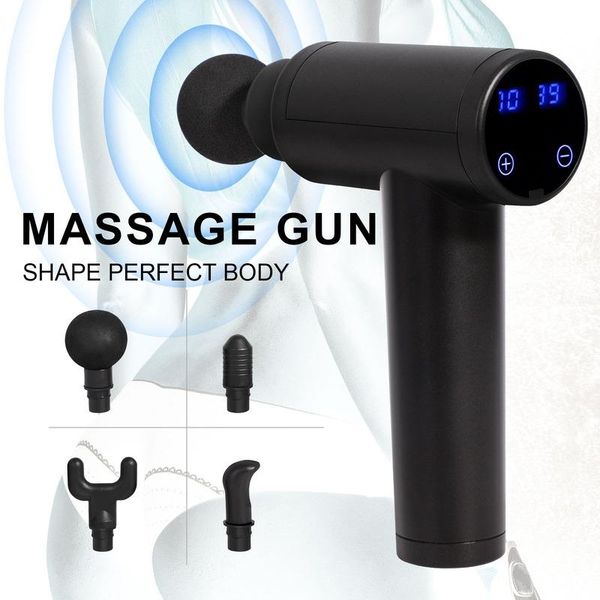 

body massage gun cordless rechargeable stimulator deep muscle tissue massager device body relaxation slimming shaping pain