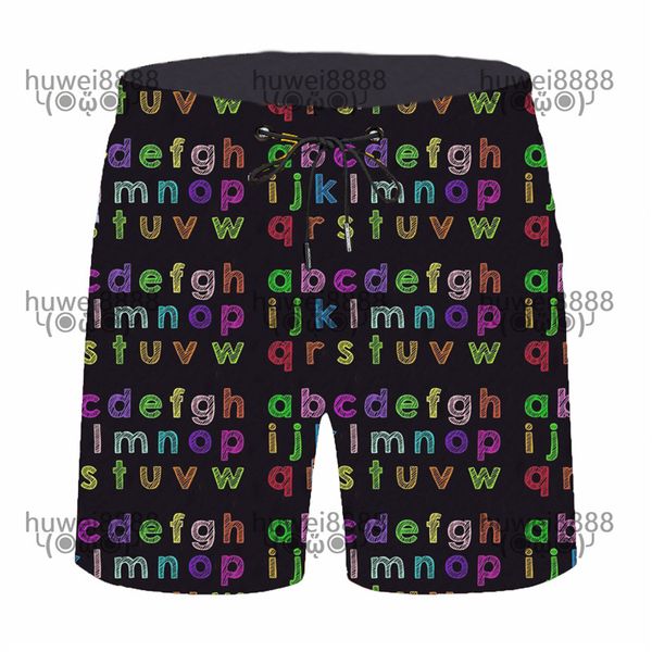 

fashion letter swimming trunks hipster men's luxury quick dry shorts outdoor beach vacation travel plus size designer swimwear