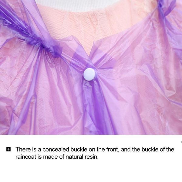

1pc disposable raincoat children's outdoor hiking trip thickened transparent poncho waterproof ultra light baby rainwear wmtgge