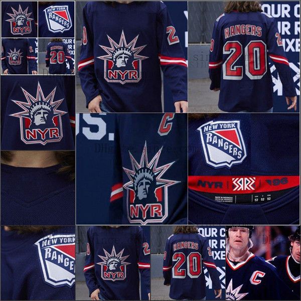 

customize goalie cut 13 alexis lafreniere new york rangers 2021 reverse retro hockey kaapo kakk jacob trouba blank any name number any size, Black;red