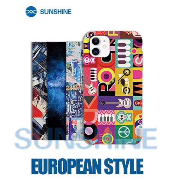 

sunshine 50pcs mobile phone back cover protector colorful sticker sheets for ss-890c cutter machine plotter back skin sticker
