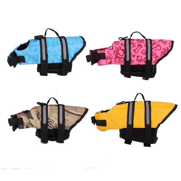 

life jackets safety vest xs-l size summer clothes tactic golden big large pet products for dog swimming jacket