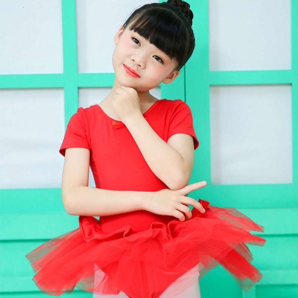 

chine spring new and summer children's performance ethnic lotus sle halloween gymnastics skirt ballet dance drs, Blue