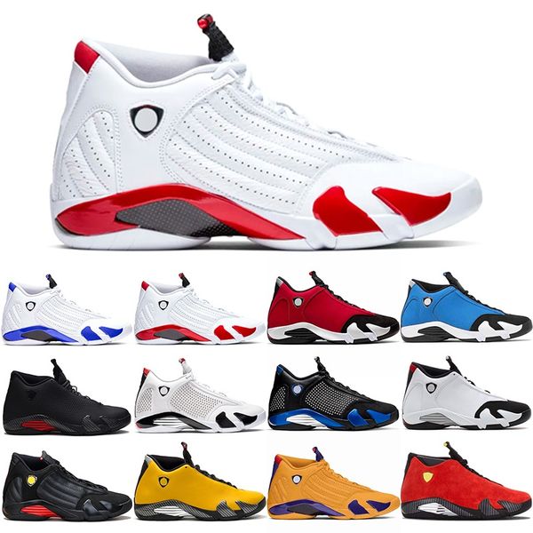 

высокое качество jumpman 14 14s men basketball shoes мужские тренажеры тренажерный зал синий красный конфеты cane hyper royal dmp thunder сп, White;red