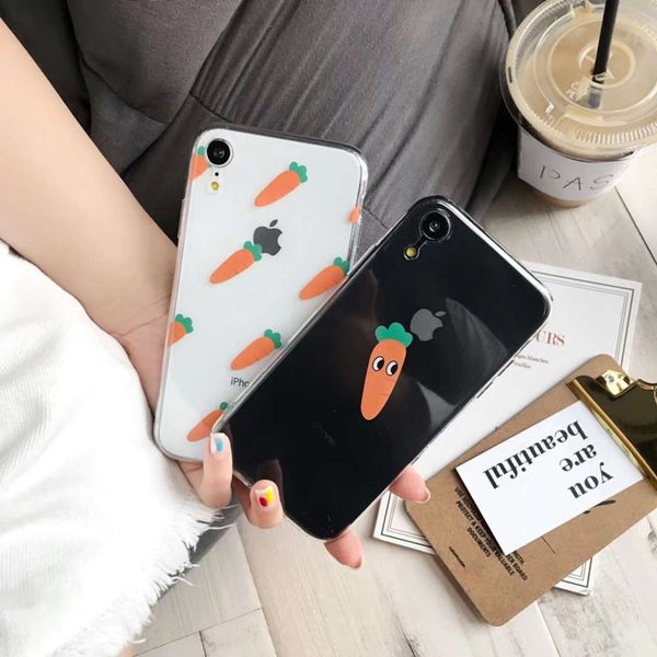 

vip cartoon carrot silicone cover, vip cartoon carrot transparent cover xs 11pro max 7 8 6 6s plus x xr