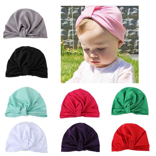 

new baby products children's hat milk silk knotting bohemian hat baby hat, Yellow