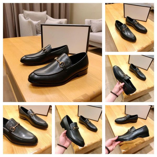 

2020 classic business men's luxury dress shoes fashion elegant formal wedding shoes men slip on office oxford shoes for men black brown