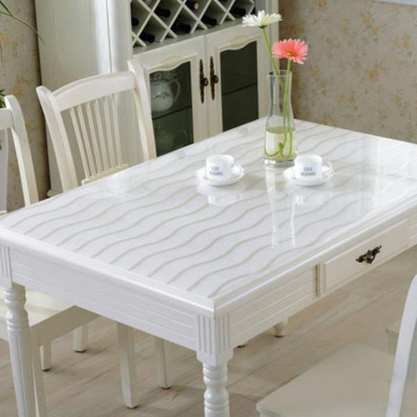 

hazy прозрачный пвх скатерть водонепроницаемая поли пледа пвх столовая ткань маслозащитный стол крышка настольный мат защитить настольный jl