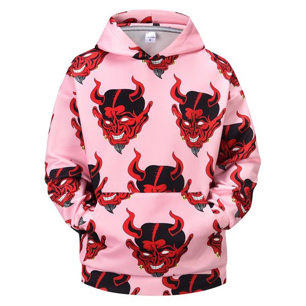 

2021 released demon from men's shirts with occasional jacket plus size coat anime hoodie sweater 58p9, Black;brown