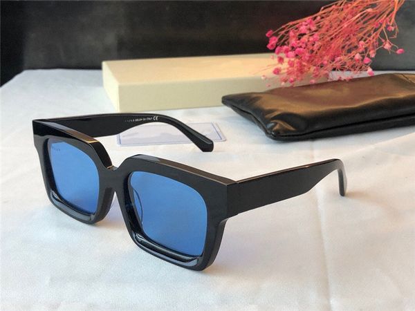 

ow40001u new fashion women and men sunglasses square full-frame glasses simple popular style lens laser uv400 protective box, White;black