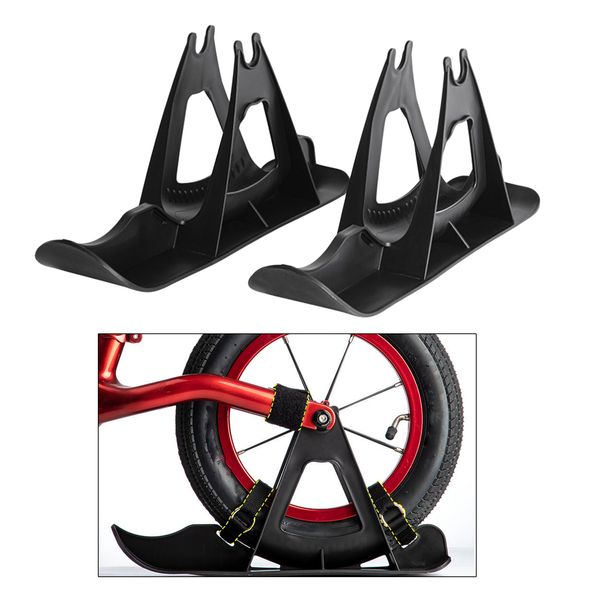 

kids ski sleigh attachment snow balance bike grass skiing board