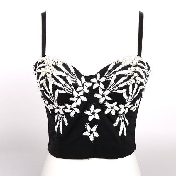

jazz dance wear for women gogo dance costume singer outfit designer clothes nightclub crop festival clothing jl2348, Black;red
