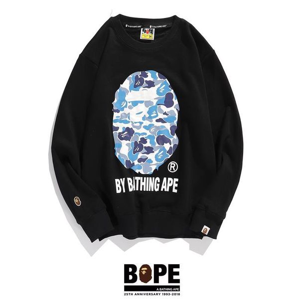 

men's fashion sweater fashion hoodie outdoor sports long sleeve jacket hip hop style sweater printed loose men's and women's, Black