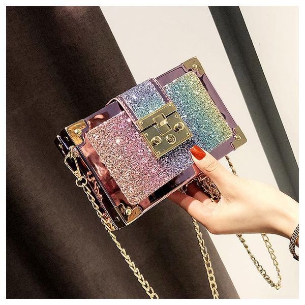 

evening bags fashion bling luxury designer women shoulder bag glitter lady crossbody messenger box handbag clutch totes1