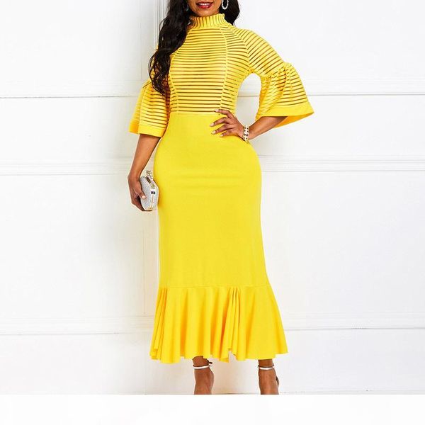 

summer autumn clothing club net yarn perspective beautiful party long party clothing ly191116, Black;pink