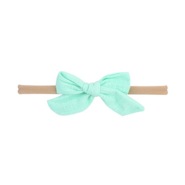 

newborn kids small mini grosgrain ribbon bow tie headband girls diy elastic thin head bandsturban headwear hair accessories q bbyuqb