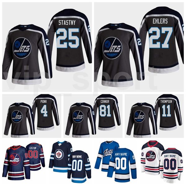 

обратный ретро хоккей winnipeg jets 25 paul stastny jersey all shisted 91 cole perfetti 27 nikolaj ehlers 30 laurent brossoit 4 neal pionk, Black;red