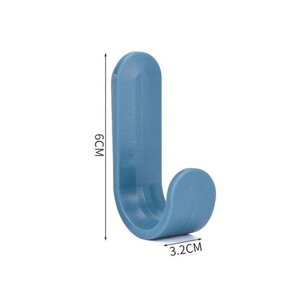 

4pcs/set towel hooks plastic door hangers self adhesive wall hangers hat racks keys hanger home decor organizer jlldfm