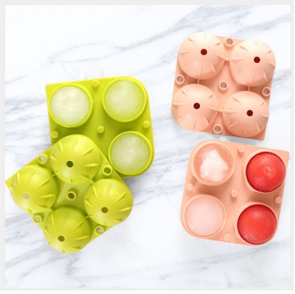 

maker 4 grids silicone ball diy cocktail whiskey form for cubes tray ice cream mold kitchen tool bar accessories dhc3597