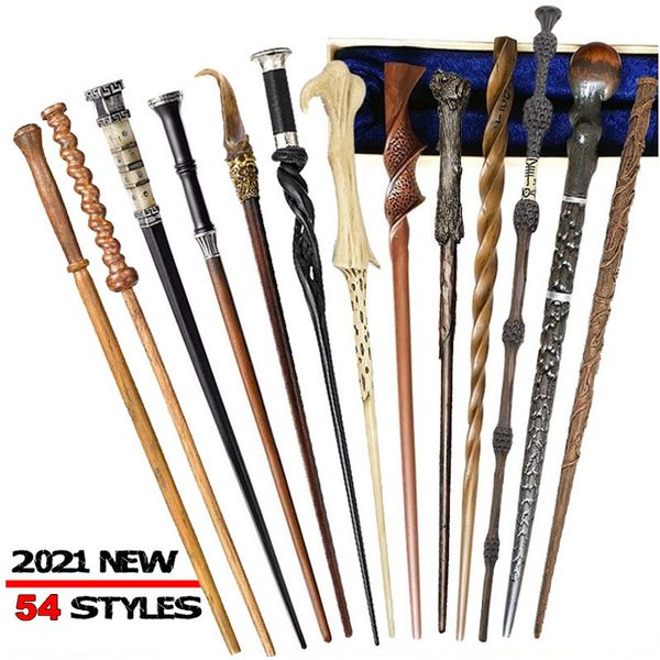 

54 styles superior quality resin with metal core harry potter wands cosplay magic wand collections props without box packing
