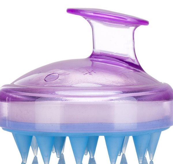 

sile shampoo brush shampoo scalp massage brush comfortable sile hair washing comb body bath spa slimm jllgyk rimmer, Silver