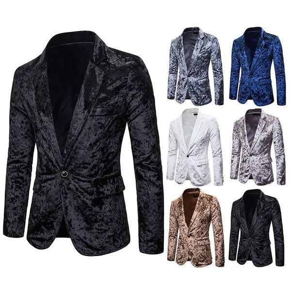 

wear fall / winter 2019 new fashion men's casual multi color cashmere slim suit coat for men, White;black