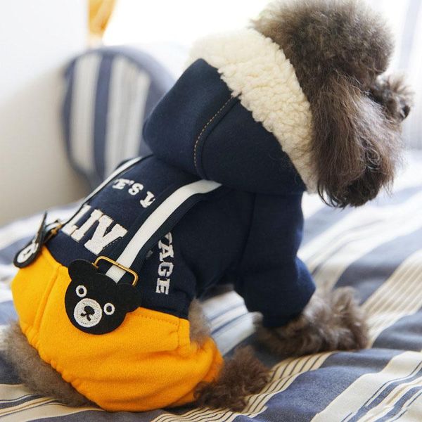 

dog apparel winter warm clothes for small dogs chihuahua yorkshire thickening cotton jumpsuit pet cat overalls cute coat poodles