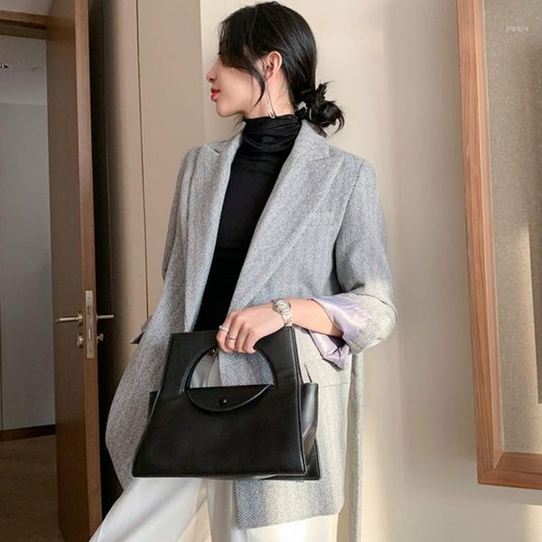 

autumn winter blazer women vintage casual elegant oversized simple blazer women fashion marynarka damska jacket de50xz1, White;black